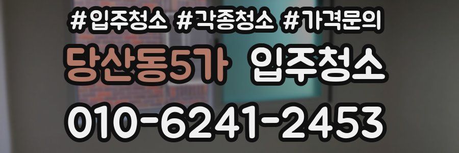 당산동5가 이사청소