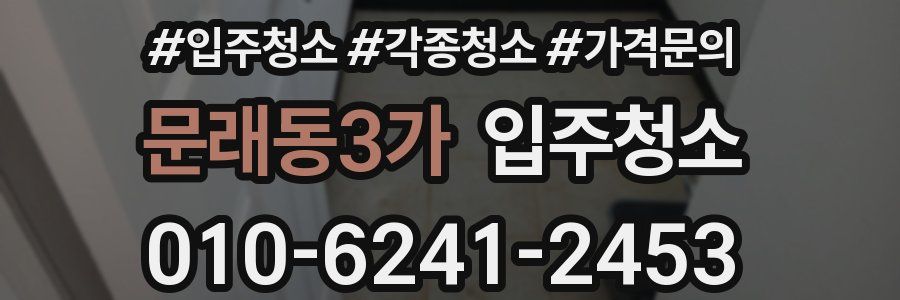 문래동3가 이사청소
