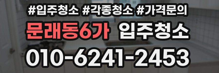 문래동6가 이사청소