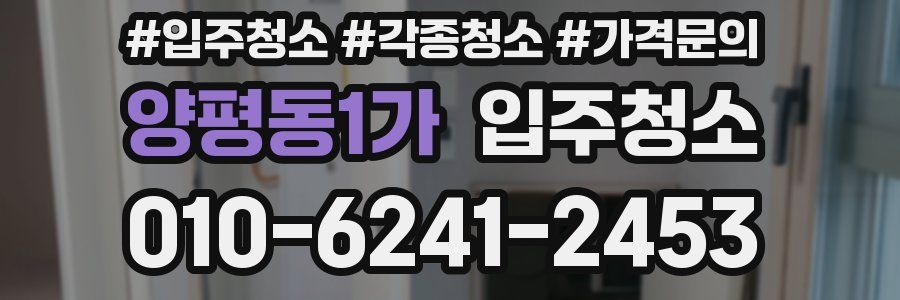 양평동1가 이사청소