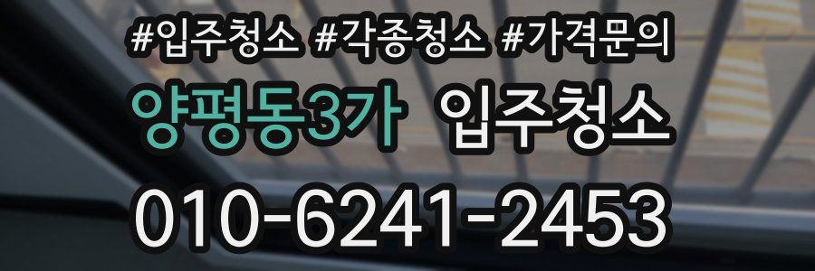 양평동3가 이사청소