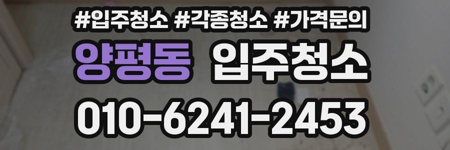 양평동 이사청소