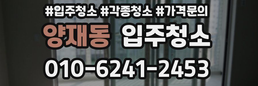 양재동 이사청소