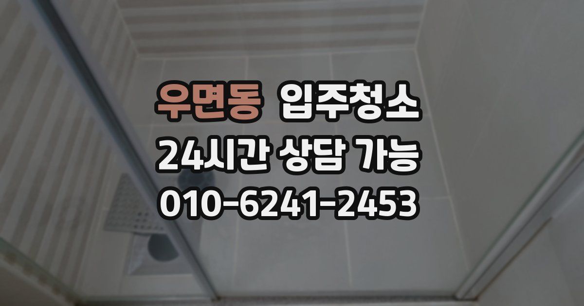 우면동 입주청소