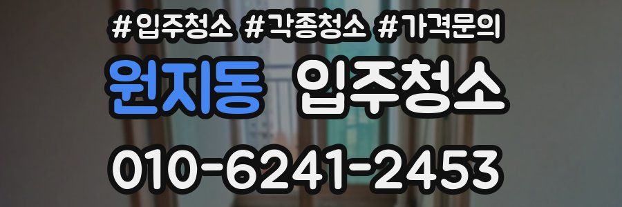 원지동 이사청소