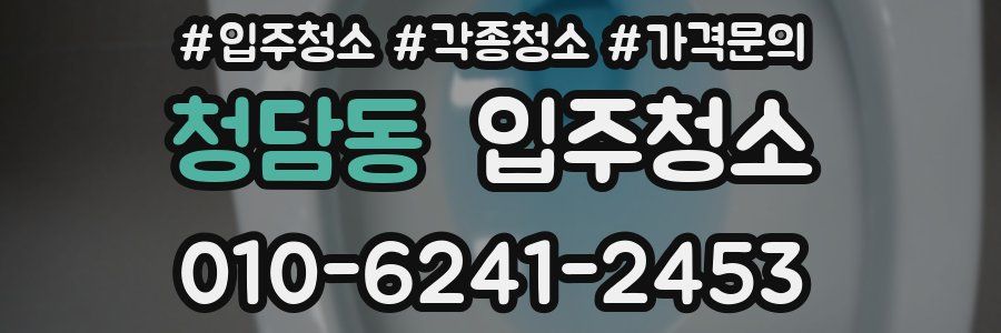 청담동 이사청소