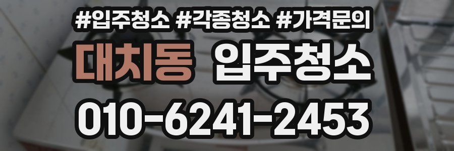 대치동 이사청소