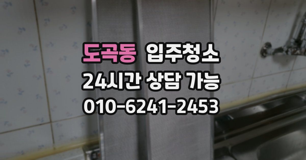 도곡동 입주청소