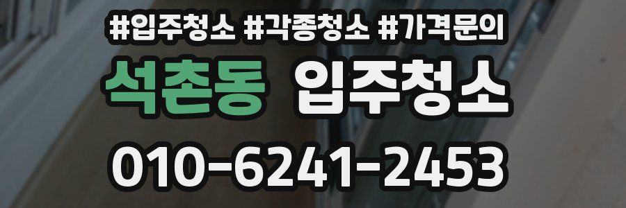 석촌동 이사청소