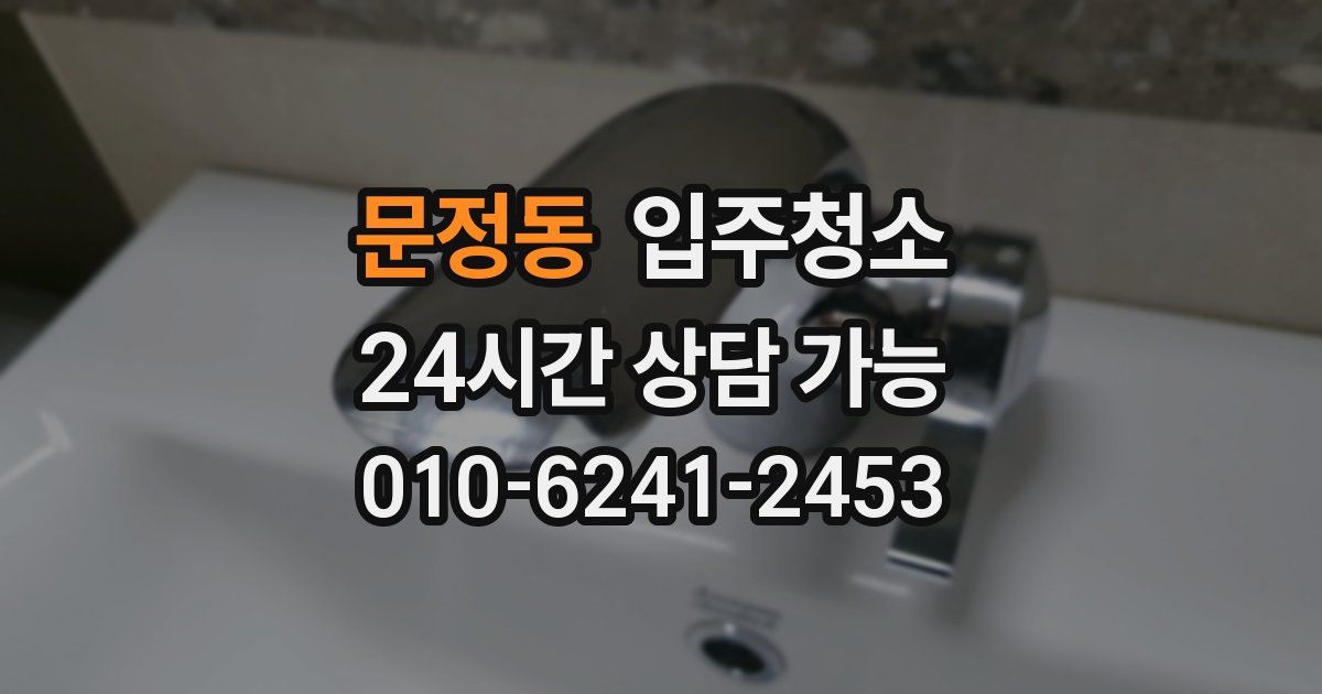 문정동 입주청소