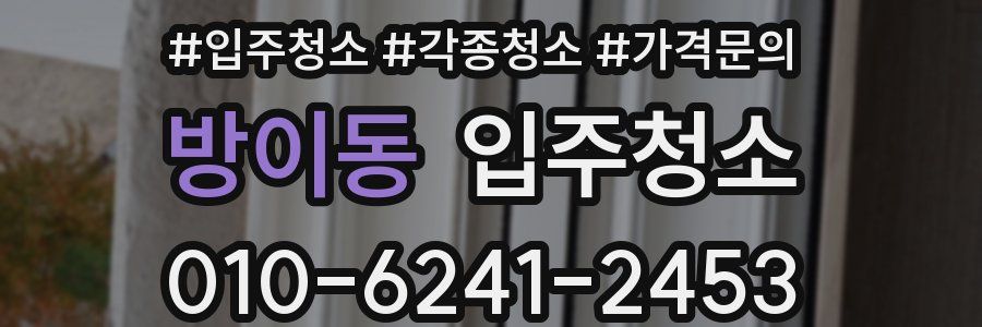 방이동 이사청소