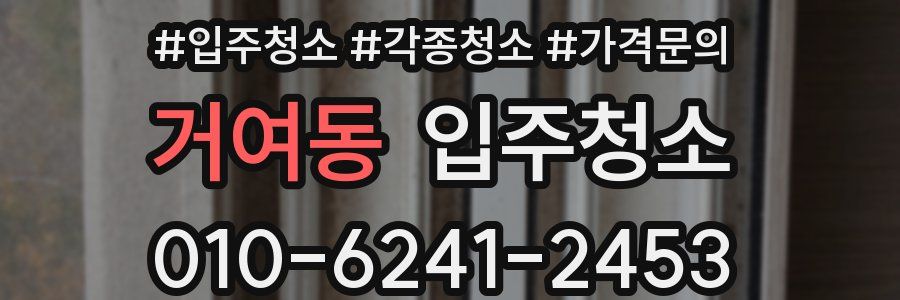 거여동 이사청소