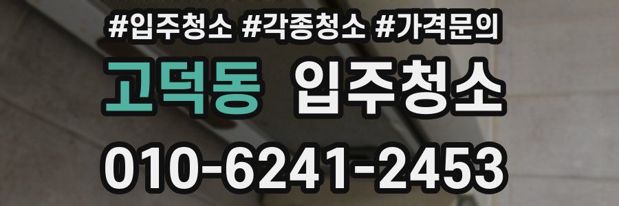 고덕동 이사청소