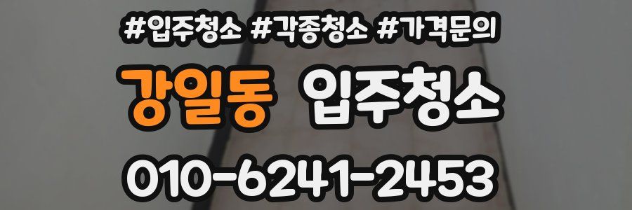 강일동 이사청소