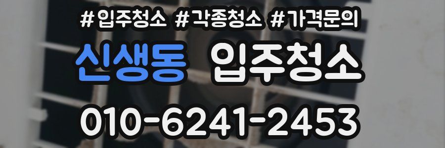 신생동 이사청소