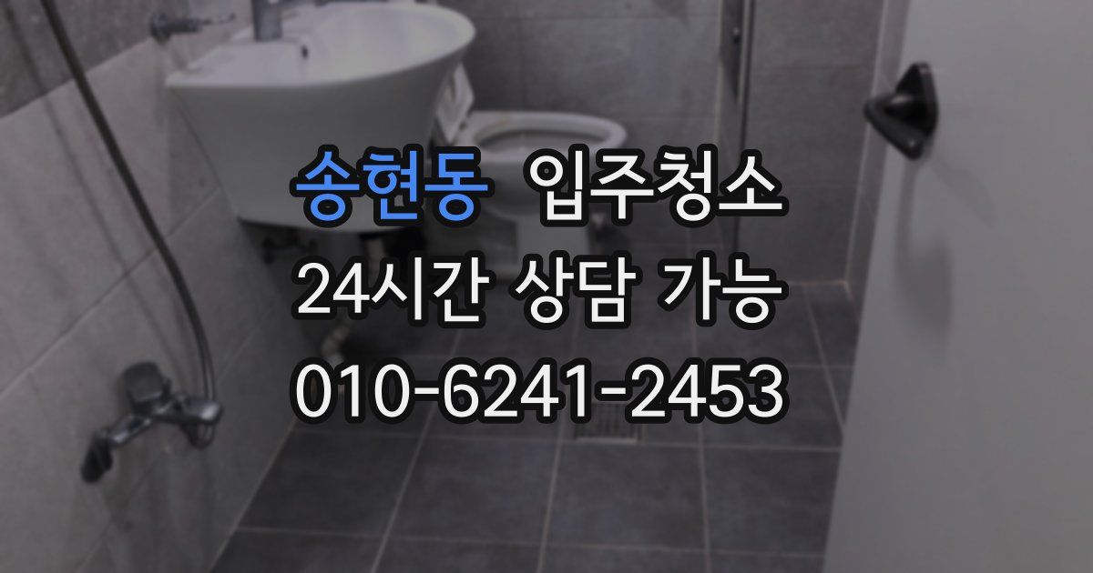 송현동 입주청소