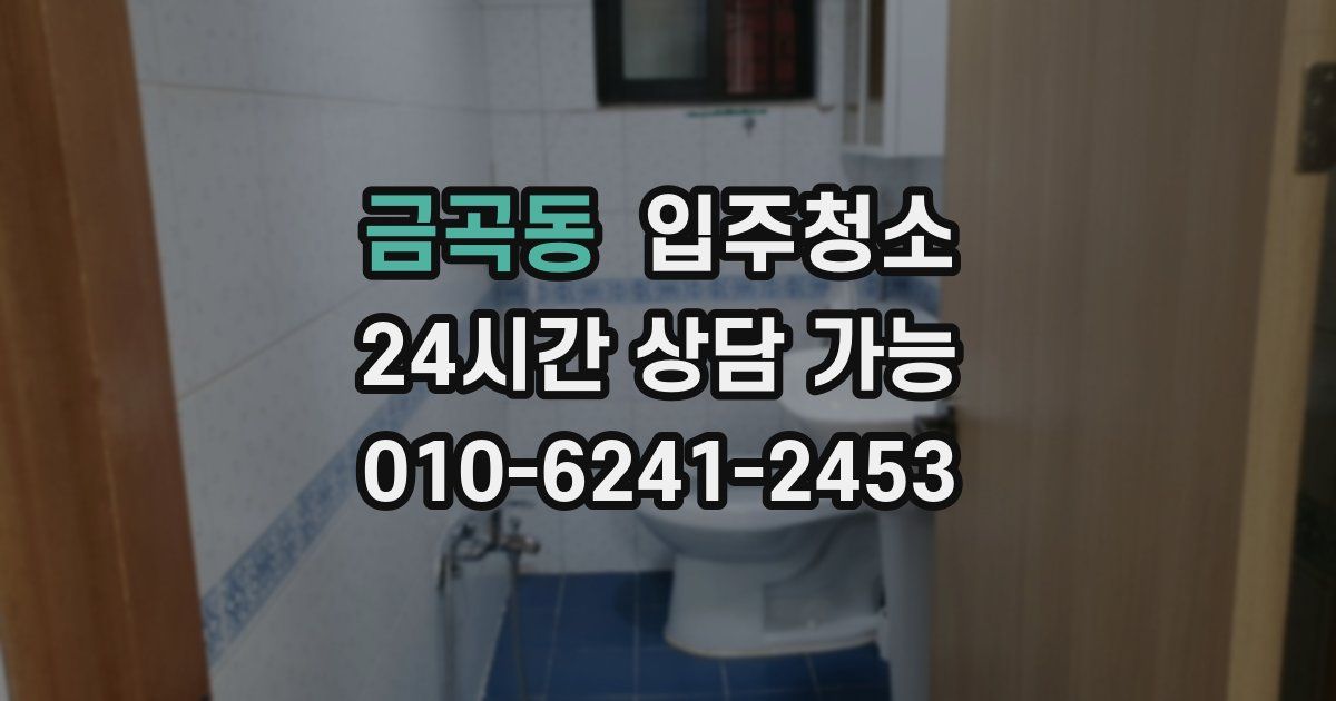 금곡동 입주청소