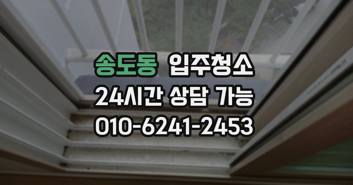 송도동 입주청소