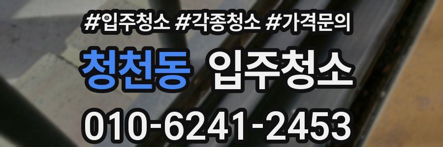 청천동 이사청소