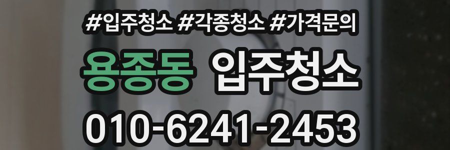 용종동 이사청소