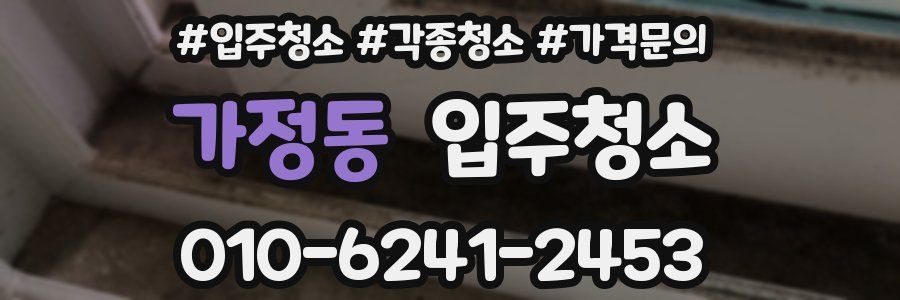 가정동 이사청소