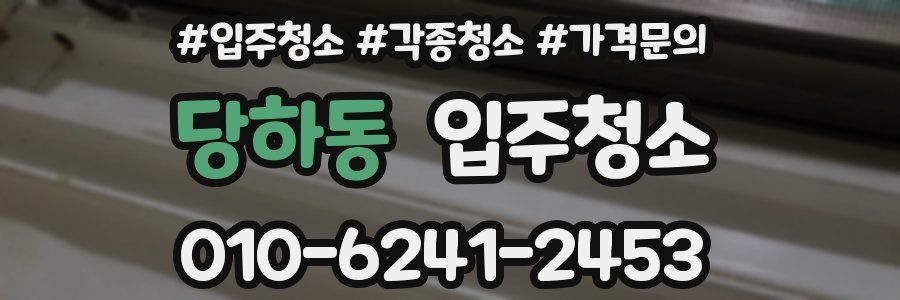 당하동 이사청소