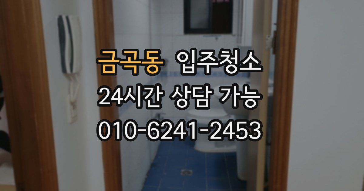 금곡동 입주청소