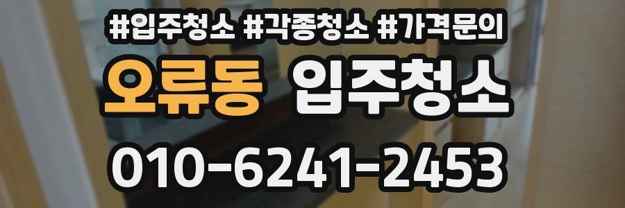 오류동 이사청소