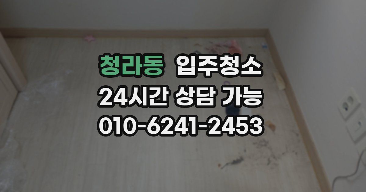 청라동 입주청소