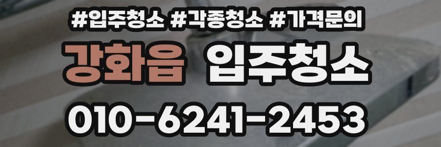 강화읍 이사청소