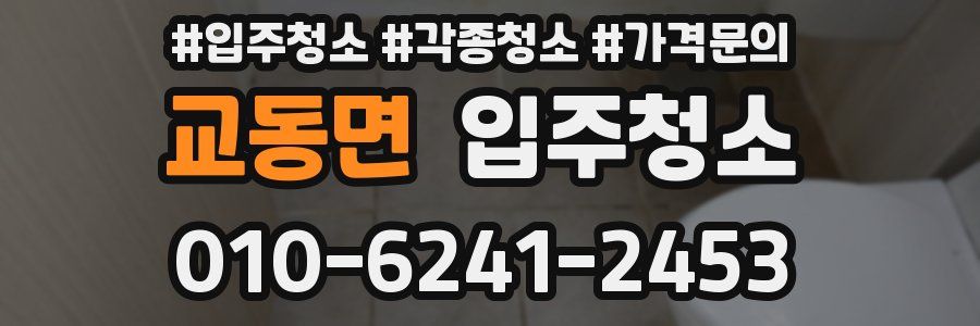 교동면 이사청소