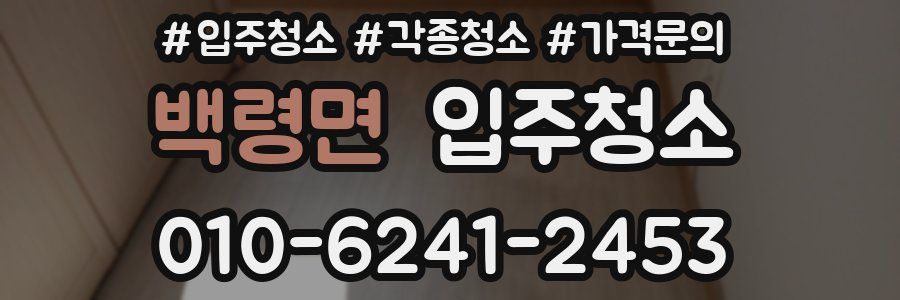 백령면 이사청소