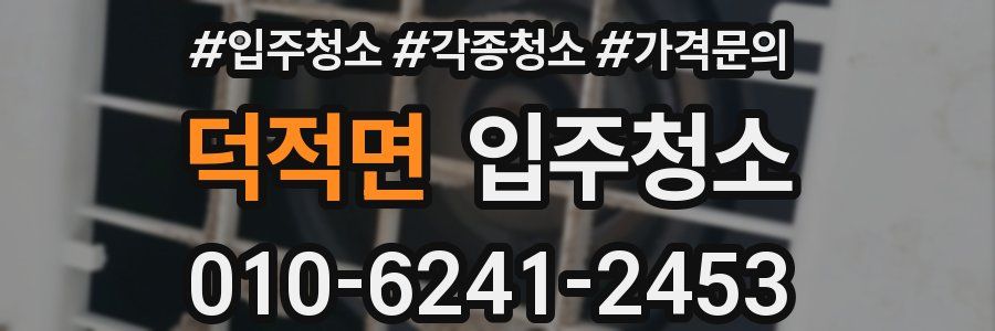 덕적면 이사청소