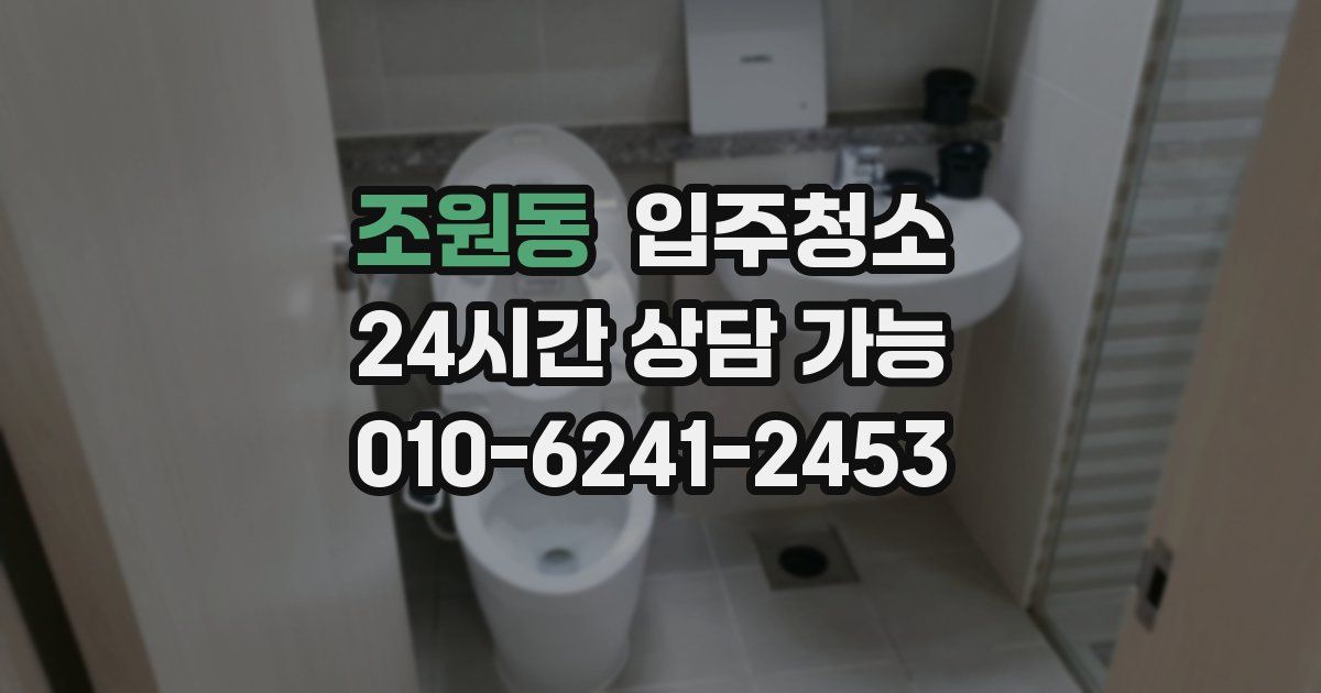 조원동 입주청소