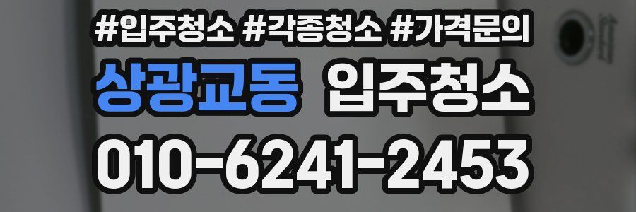 상광교동 이사청소