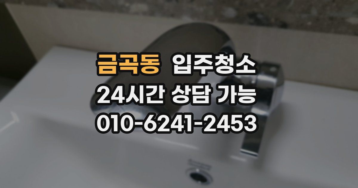 금곡동 입주청소