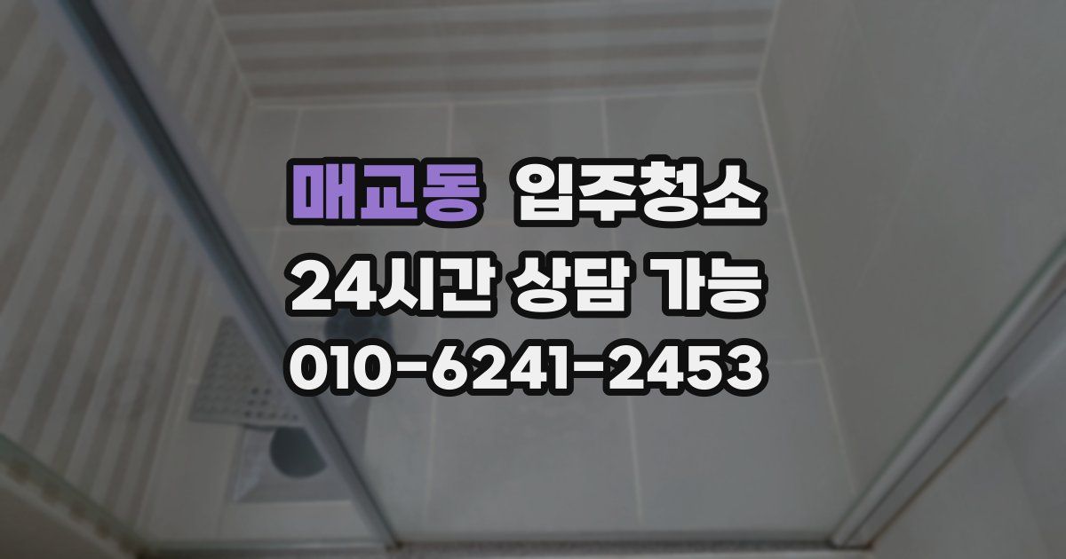 매교동 입주청소