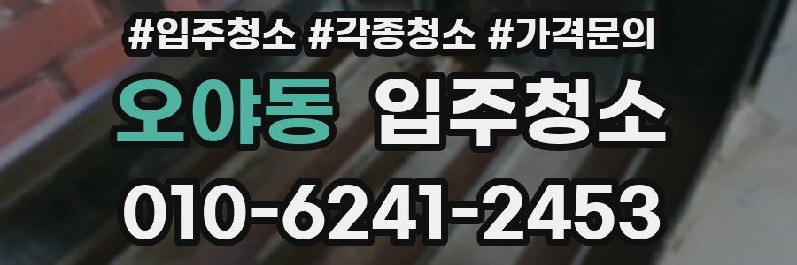 오야동 이사청소