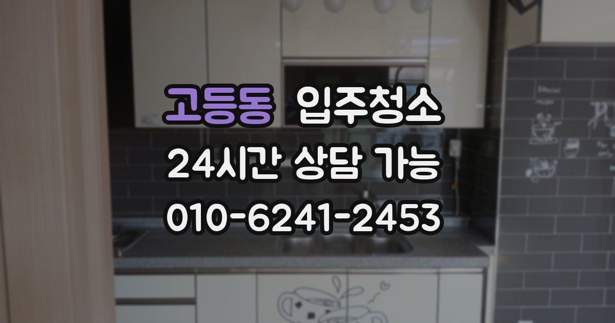 고등동 입주청소