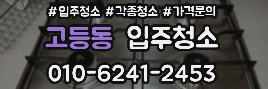 고등동 이사청소