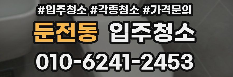 둔전동 이사청소