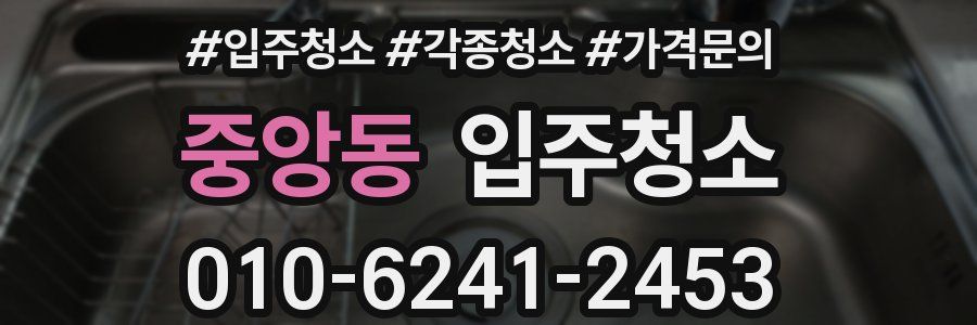 중앙동 이사청소