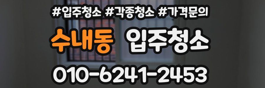 수내동 이사청소