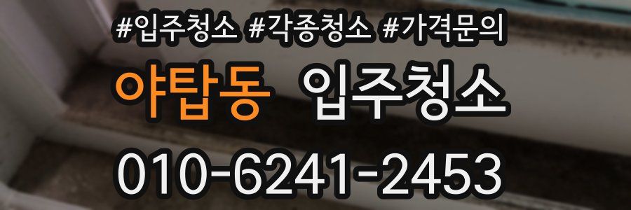 야탑동 이사청소