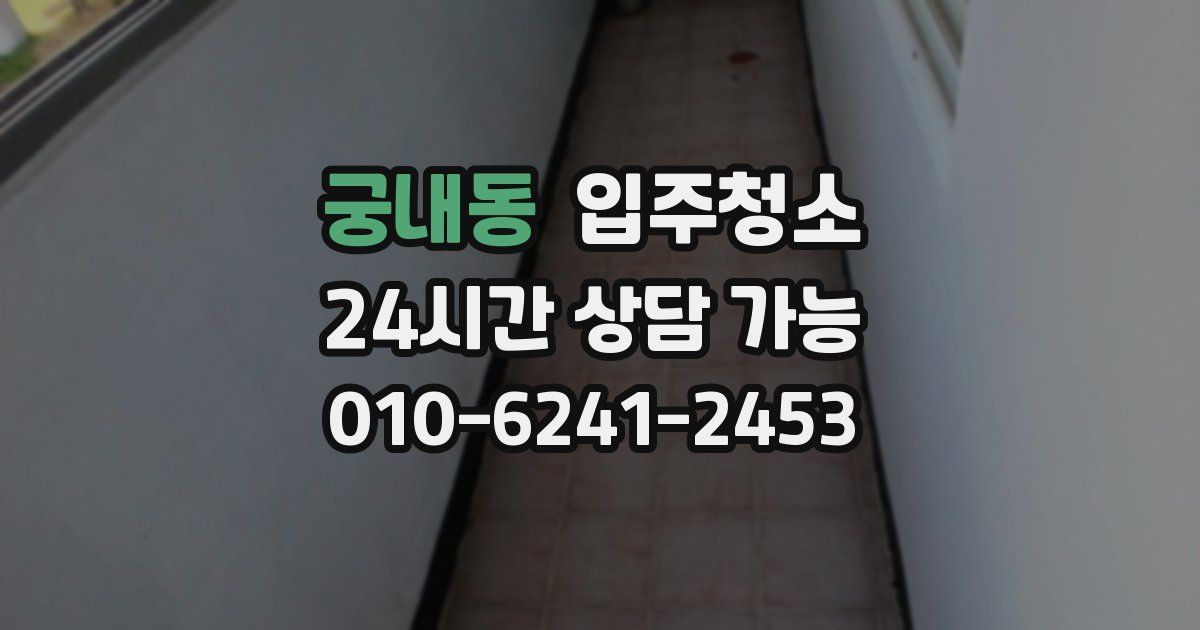 궁내동 입주청소