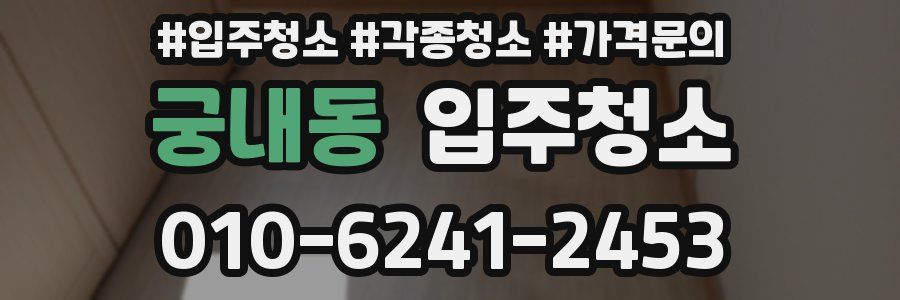 궁내동 이사청소