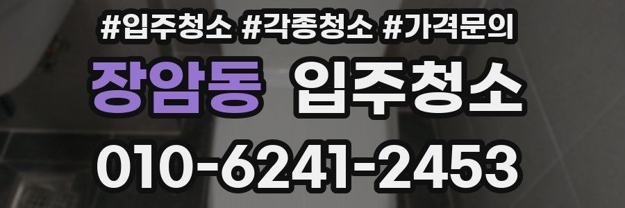 장암동 이사청소