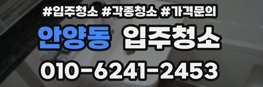 안양동 이사청소