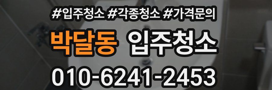 박달동 이사청소