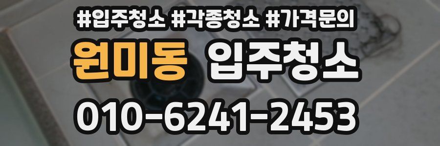 원미동 이사청소